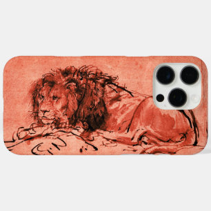 iPhone 16 Pro Max Case LE LION DU CAP, Rouge antique, Noir