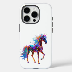 Coques iPhone 16 Pro Le majestueux Neon Horse