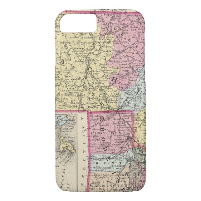 Coques Case-Mate iPhone Le Massachusetts et Île de Rhode 2 (Dos)