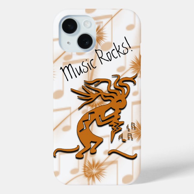 Coques Case-Mate iPhone Le Merrymaker Musical Kokopelli Avec Des Notes Mus (Verso)