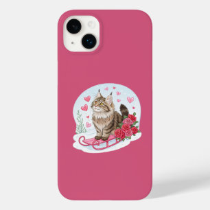 Coque Pour iPhone 14 Plus Le mignon cocon du Maine dans mon Ski