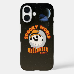 Coque Pour iPhone 16 Le monde Éffrayant d'Halloween  