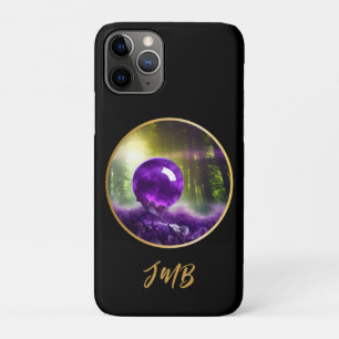 Case-Mate iPhone Case Le monogramme de l'Imaginaire d'orbe d'Améthyste
