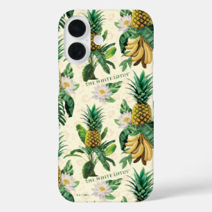Coque Pour iPhone 16 Le Motif blanc Lotus Pineapple Paradise