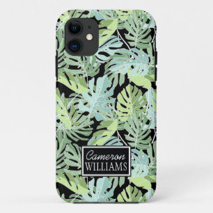 Case-Mate iPhone Case Le motif floral de jungle ajoutent votre nom