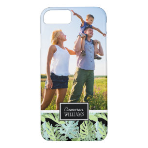 Coque Case-Mate Pour iPhone Le motif floral   de jungle ajoutent votre photo