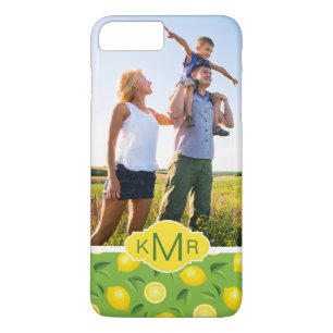Coques Pour iPhone Le motif jaune lumineux   de citron ajoutent votre