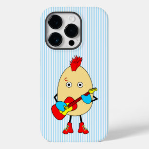 Coque Pour iPhone 14 Pro Le musicien de rock Egghead