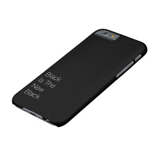 Coque Barely There iPhone 6 Le "noir est la nouvelle" citation personnalisable