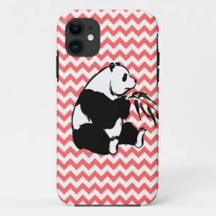 Coques Pour iPhone Le panda et sélectionnent votre couleur Chevron