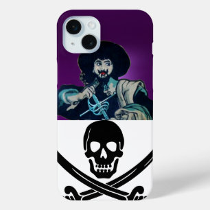 COQUE iPhone 15 MINI LE PEAU DE CORSAIR NOIR TRAVERSE LES ÉPÈRES