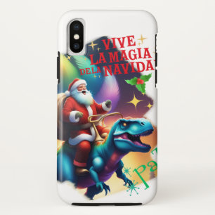 Case-Mate iPhone Case Le Père Noël sur un T rex