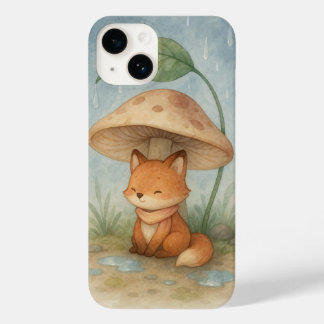 Coque Pour iPhone 14 Le Petit Renard dans la pluie