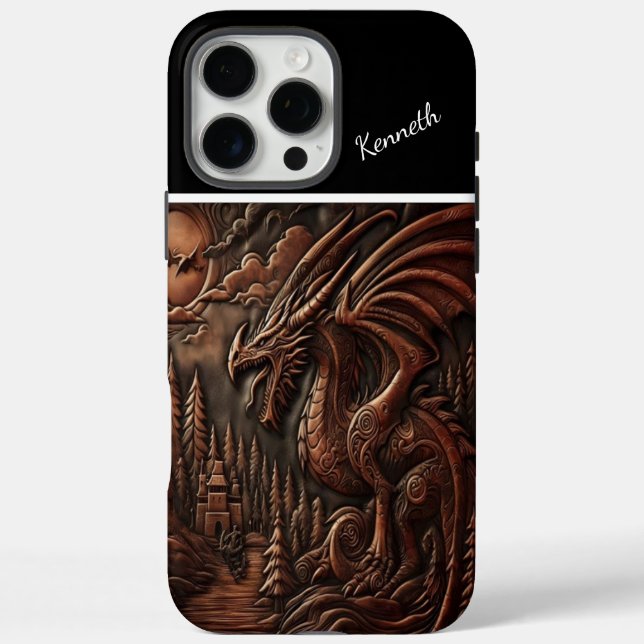 Coques Case-Mate iPhone Le pic du dragon à Twilight (Verso)
