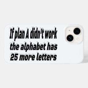Coque Pour iPhone 14 Le Plan N'A Pas Fonctionné Citation Motivationnell