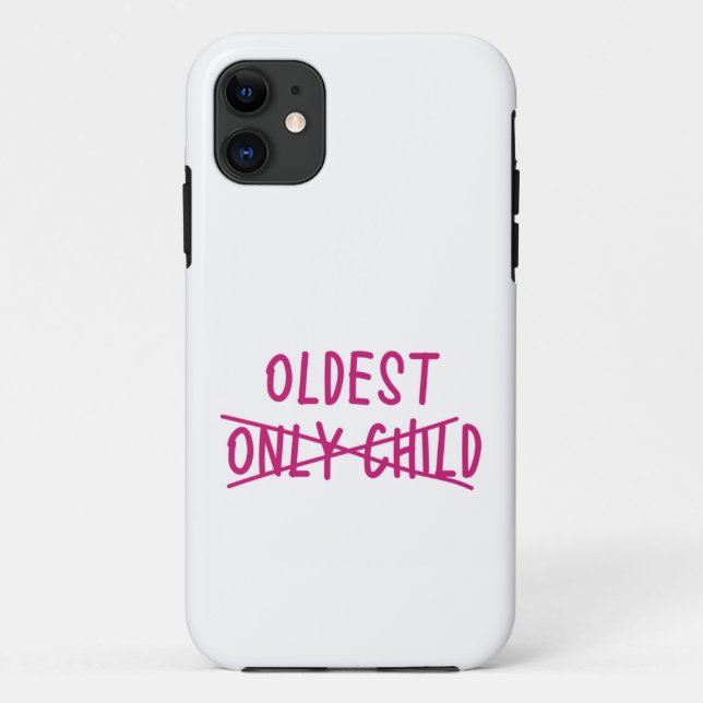Coques Case-Mate iPhone Le plus âgé avec un seul enfant traversé (Dos)