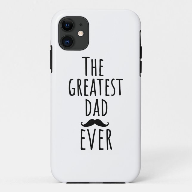 Coques Case-Mate iPhone Le Plus Grand Père Jamais Avec Moustache (Dos)