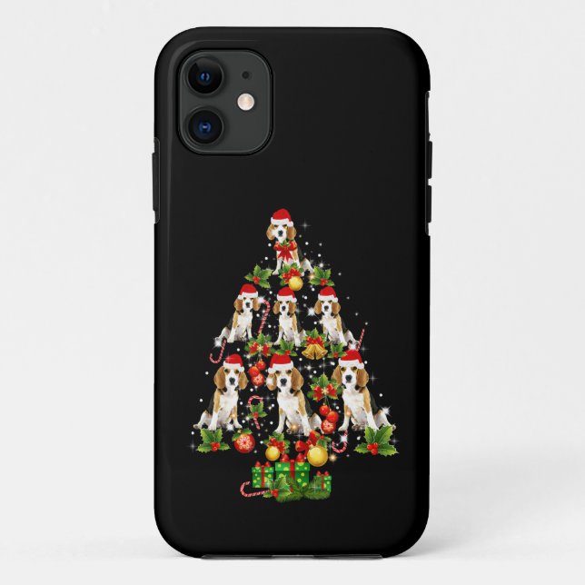 Coques Case-Mate iPhone Le poison de Beagle Christmas Tree Beagle Dog Love (Dos)