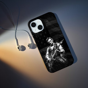 Coque Pour iPhone 15 Le président Abraham Lincoln jouant de la guitare
