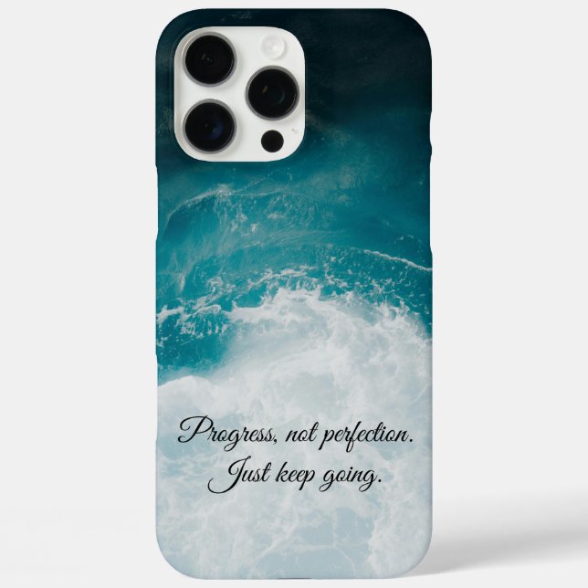 Coques Case-Mate iPhone Le progrès, pas la perfection. Continuez. (Verso)