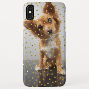 Case-Mate iPhone Case Le recouvrement de confettis d'or, ajoutent votre