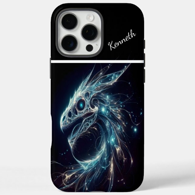 Coques Case-Mate iPhone Le regard du dragon cosmique (Verso)