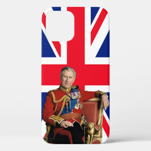 Case-Mate iPhone Case Le roi Charles III avec drapeau britannique