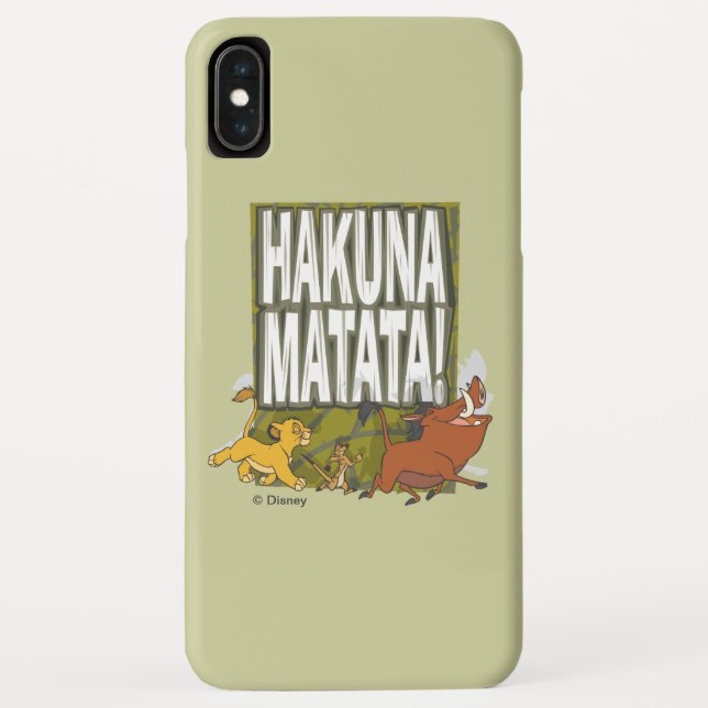 Coques Case-Mate iPhone Le Roi Lion Disney Hakuna Matata ! (Dos)