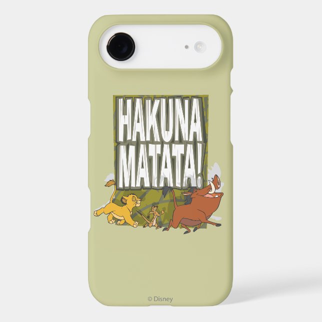 Coques Case-Mate iPhone Le Roi Lion Disney Hakuna Matata ! (Verso)