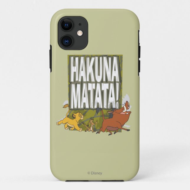 Coques Case-Mate iPhone Le Roi Lion Disney Hakuna Matata ! (Dos)