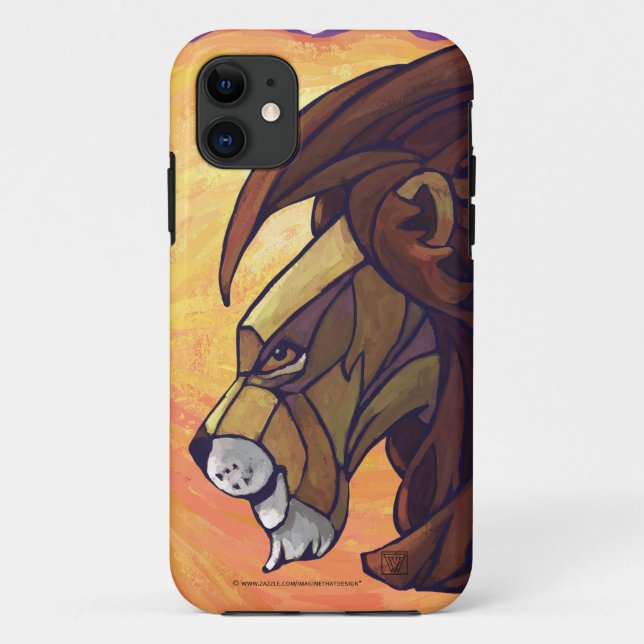 Coques Case-Mate iPhone Le roi Lion sur Orange (Dos)