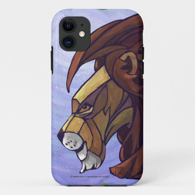 Coques Case-Mate iPhone Le roi Lion sur violet (Dos)