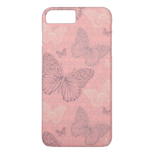 Case-Mate iPhone Case Le rose de papillon