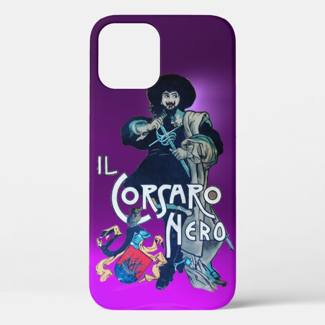 Coques Case-Mate iPhone LE ROSE NOIR pourpre (Verso)