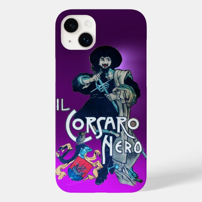 Coques Case-Mate iPhone LE ROSE NOIR pourpre (Verso)