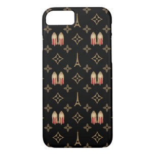 Coque iPhone 7 Le rouge base le monogramme des talons BT de