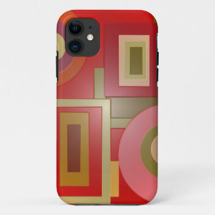 Case-Mate iPhone Case le rouge forme l'art de bruit