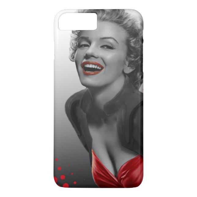 Coques Case-Mate iPhone Le rouge pointille Marilyn (Dos)