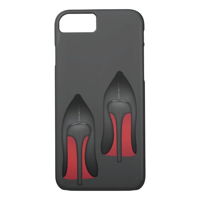 Coques Case-Mate iPhone Le rouge simple base des talons hauts de (Dos)