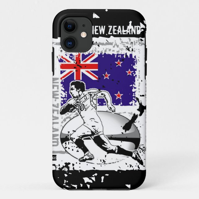 Coques Case-Mate iPhone Le rugby Nouvelle Zélande possèdent le cas (Dos)