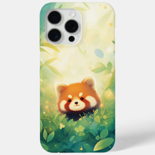Coque iPhone 15 Pro Max Le Sanctuaire de Bambou Panda Rouge