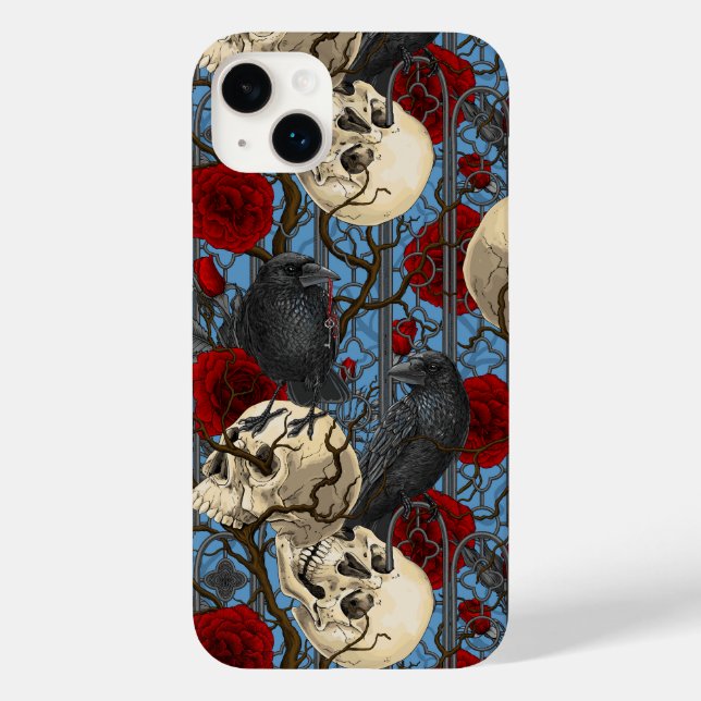 Coques Case-Mate iPhone Le secret de Raven. Illustration gothique sombre e (Verso)