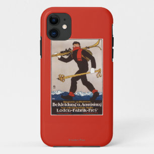 Coque iPhone 11 Le ski de Loden vêtx l'affiche de publicité de s
