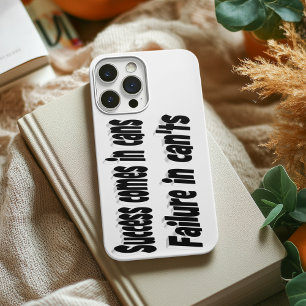 Coque Pour iPhone 14 Le succès vient en boîtes Citations Citation motiv