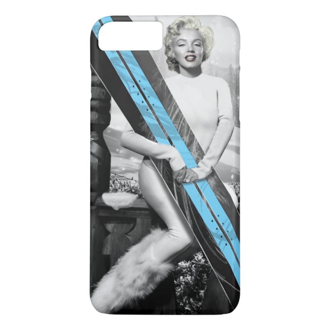 Coques Case-Mate iPhone Le surf des neiges de Marilyn (Dos)