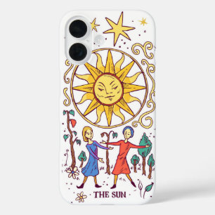Coque Pour iPhone 16 Le Tarot Soleil - Psychédélique Vintage