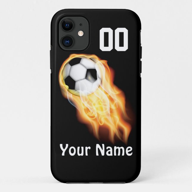 Coques Case-Mate iPhone Le téléphone PERSONNALISÉ du football enferme (Dos)