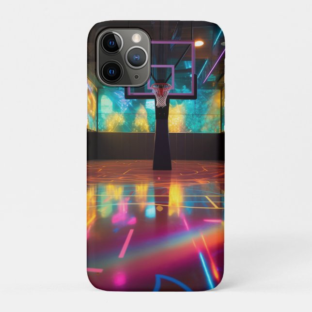 Coques Case-Mate iPhone Le terrain de basket-ball animé (Dos)