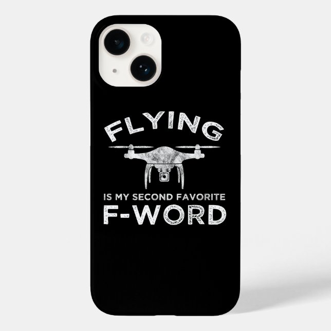 Coques Case-Mate iPhone Le Vol Est Mon Deuxième Mot F Préféré (Verso)