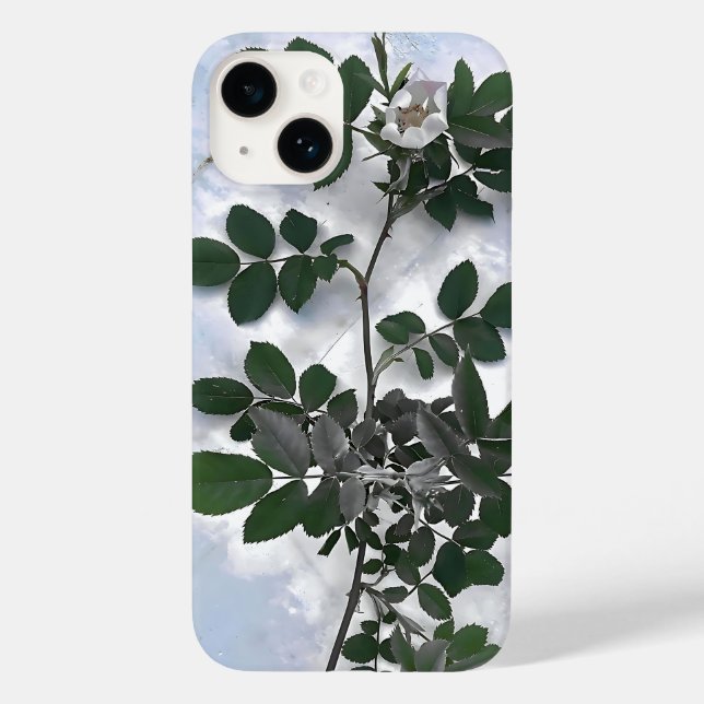 Coques Case-Mate iPhone leaF floraL woW bluE poweR (Verso)